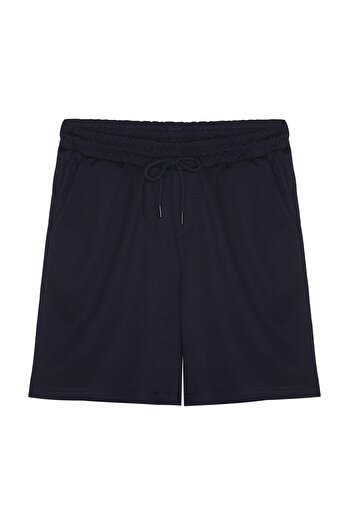 Trendyol Collection Anthracite-Navy Blue 2 Pack - Σορτς ίσιο κομμένο TMNSS21SR0095