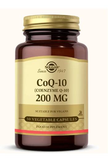 Solgar CoQ-10 - 200mg 30 V-Capsulated Coenzyme Q10 Supplement