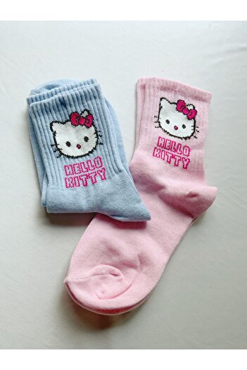 Atölye Merdiven Hello Kitty 2’li Hediyelik Çorap Seti
