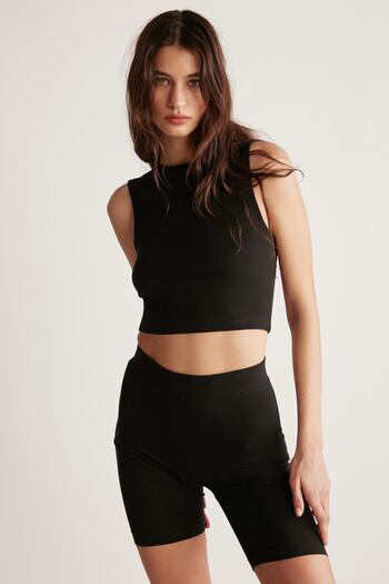 GRIMELANGE Isabel Crop Slim Black Body