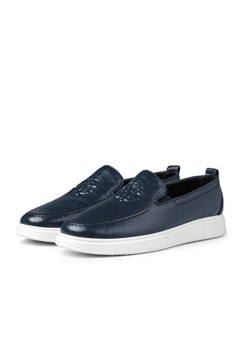 Ducavelli Stamped Hakiki Deri Erkek Günlük Ayakkabı, Loafer Ayakkabı, Hafif Ayakkabı, Yazlık Ayakkabı