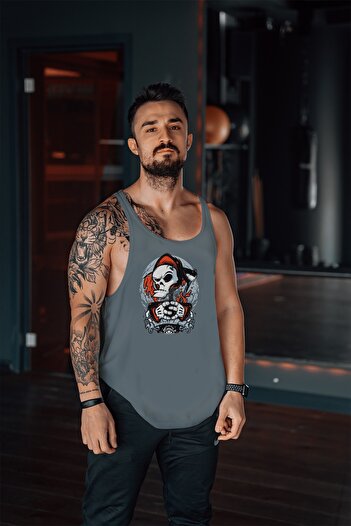 Freeyez Listen Skeleton Gym Fitness Tank Top Athlete