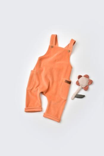 BabyCosy Organic Velvet Salopet Jumpsuit