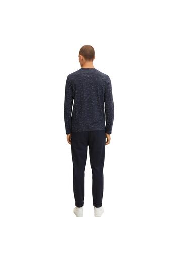 Tom Tailor Shirt Langarmshirt mit aufgesetzter Brusttasche und Henleyausschnitt