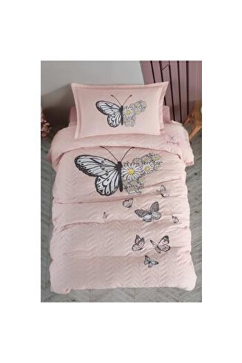 Clasy Комплект за едно лице за четири сезона Ranforce Cotton Daisy Love V2 Salmon