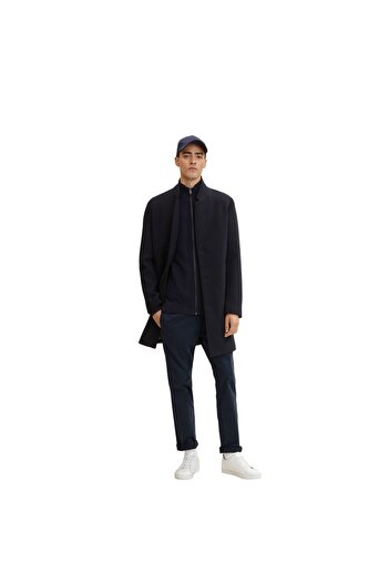 Tom Tailor Jacke Strickjacke mit Stehkragen und seitlichen Eingrifftaschen