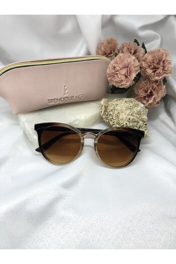 Di Caprio Lass Oval Gradient Brown Transitional Women's Sunglasses