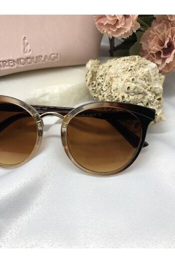 Di Caprio Lass Oval Gradient Brown Transitional Women's Sunglasses