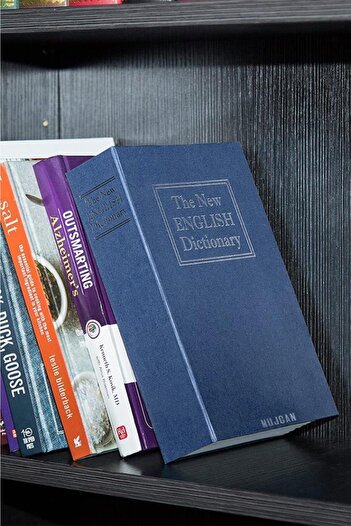 MUJGAN Kitap Görünümlü Gizli Kasa Lacivert