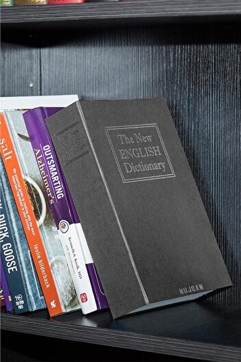 MUJGAN Kitap Görünümlü Gizli Kasa Siyah