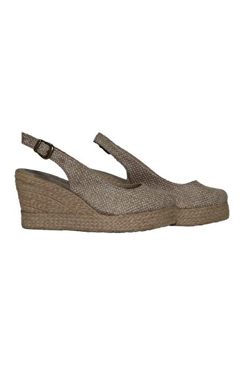 GokceKundura06 Women's Linen Summer Sandals Platform Shoes