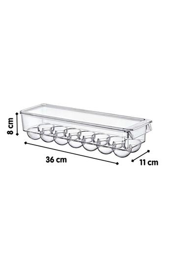 Open Home Concept 14-Piece Maxi Egg Storage Container with Lid 2 Transparent