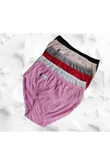 Tutku 12 pieces, 6 Pieces of Panties, 2 Pieces of Elastane Thread Strap Ribbed Undershirt, 4 Pieces of Mixed Socks Bamboo
