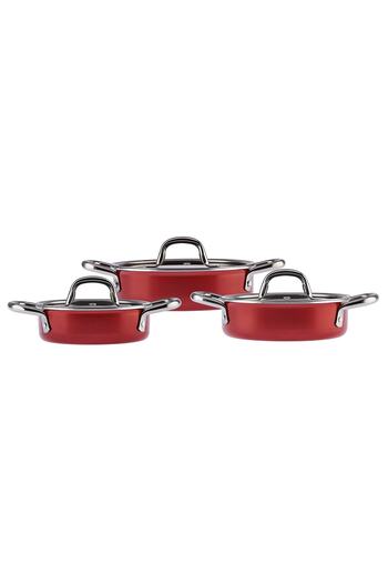 Emsan Master Class 6 Piece Pan Set Red