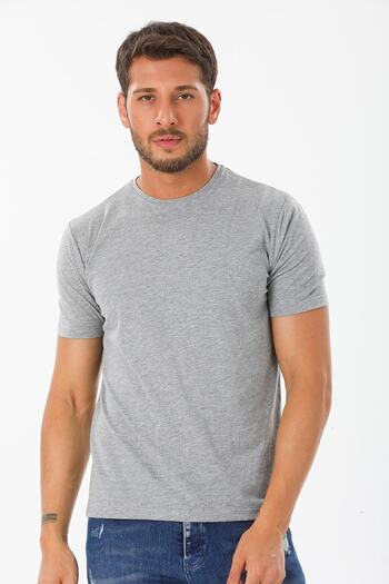 ESPİNA Men's Regular Fit 3-Pack Navy Blue-grey-light Blue Crew Neck T-Shirt