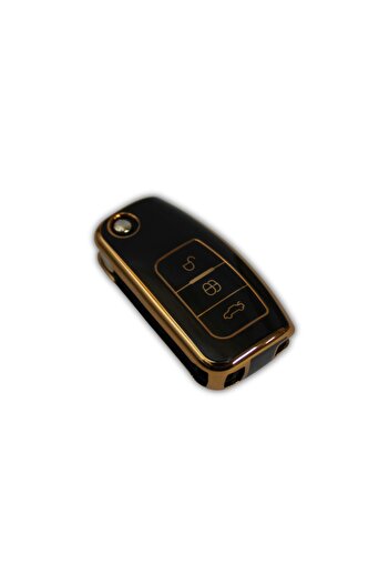 sarıalarm Premium Car Key Case Ford Focus - Fiesta - Mondeo - Connect - Black