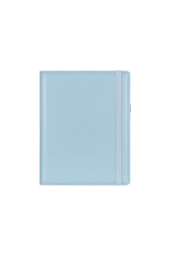 Victoria's Journals Notepad Folio 14,8x21 Cm Vegan Leather Notepad Blue+pointed