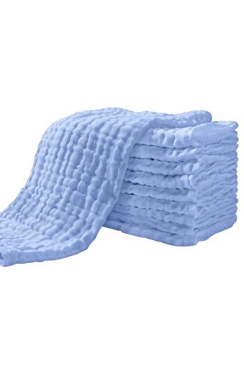 Tinybabyconcept Pack of 6 100% Cotton Muslin Shoulder and Mouth Cloth Soft, Organic, Absorbent Sweat Wipes 25X50 cm