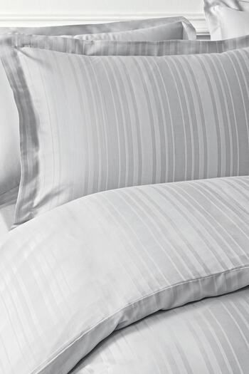 Puffy Melvin King Size Bamboo Satin Duvet Cover Set - Gray