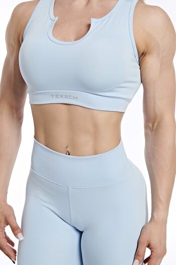 YEXECH Women's Collar Detailed Supported Sports Bra