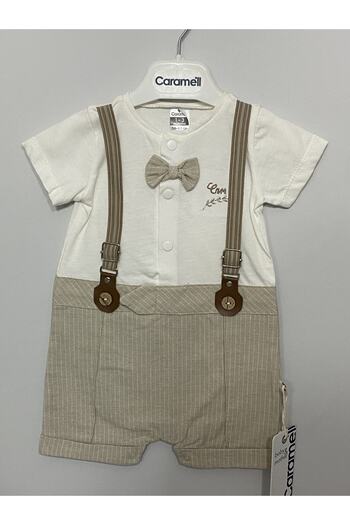 Caramell Bow Tie Summer Jumpsuit