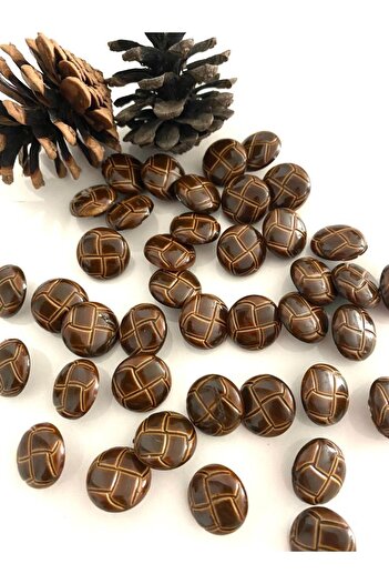canan dizayn 17.5 Mm Leather Look Ball Button (15 PCS)