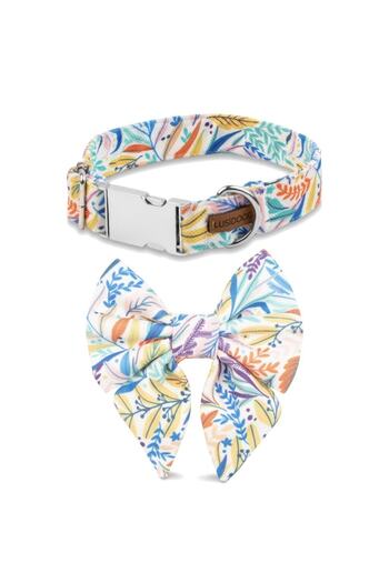 Lusi Doog Female Dog Bow Tie (SIZE 3) - Floral Pattern