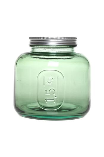 san miguel 1.5 kg Green Glass Jar