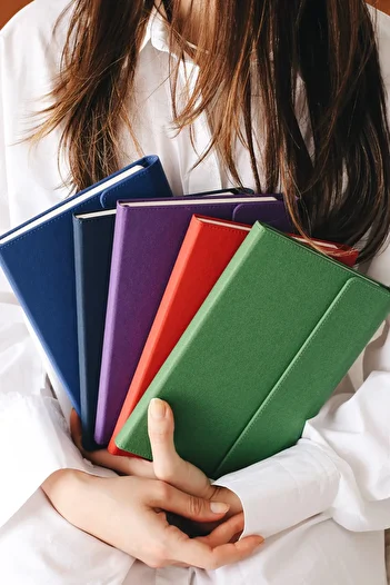 Matt Notebook A5 15x22 Magnetic Cover Notebook Striped Smoked