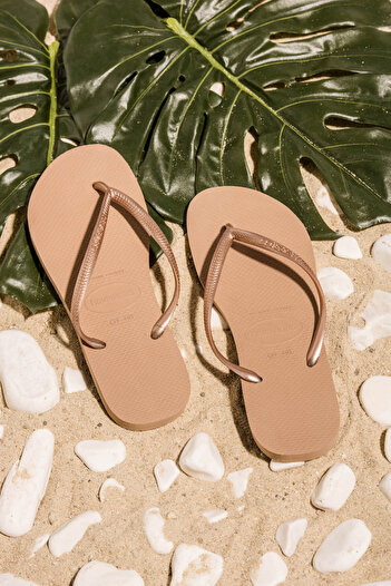 Havaianas Women's Milk Brown Slim Slippers4000030-3581