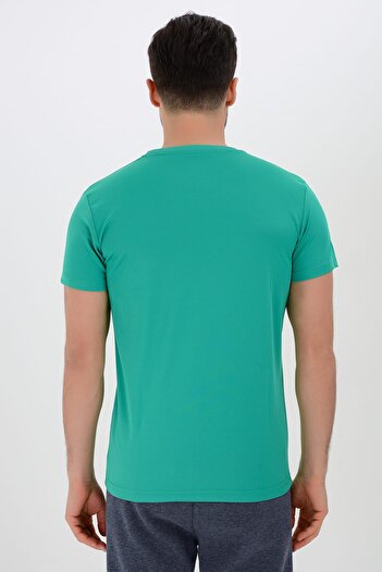 TRYON Men's Polyester Crew Neck T-Shirt Heat - 11.10.011.004.106.061