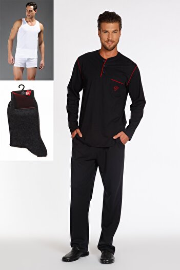 Dagi Men's Navy Blue O Pat Suit Dowry Set E0213K0230