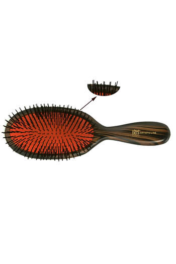 IRIS Oval Extension with Wooden Handle - Denture and Welding Hair Brush 51108