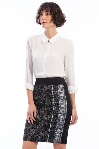 Laranor Women's Patterned Skirt 19L6396