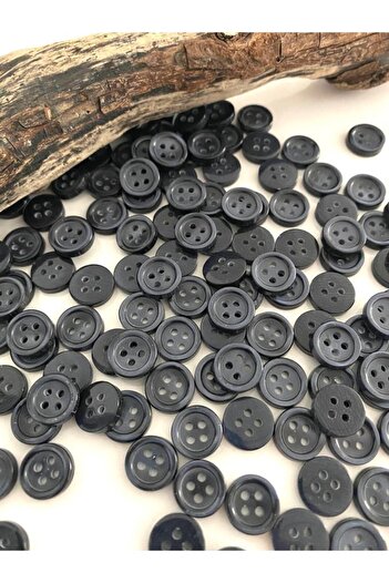 canan dizayn 11.5 mm Navy Blue Shirt Button (35 Pcs)