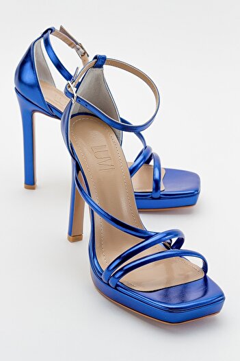 LuviShoes Shelp Sax Blue Women's Heeled Shoes