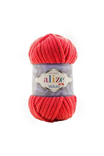 Alize Velluto 0056 Red''5 Pcs''