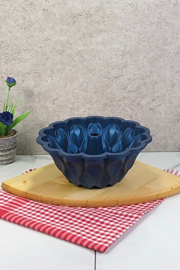 MEŞELER Lisa Deren Cast Granite Cake Mold Blue