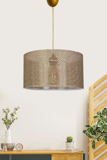 BBY HOME & DESIGN Chandelier, pendant lamp, modern Wicker Tercera Model