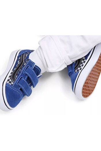 Vans Blue Td Old Skool V Baby Casual Shoes - Vn0a4vjj7wm1