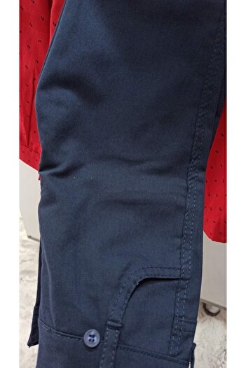 Efbey kids Slopetli Gömlekli Takım 5y/6y/7y/8y Aralığı Lacivert Pantolonlu