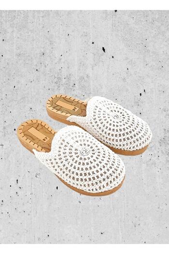 Behtah Kundura Braided Front Closed Summer Slippers Non-Slip Sole
