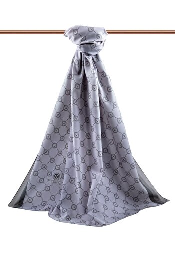 Vissona Medine Gray Shawl Women's Silk - Luxury 3