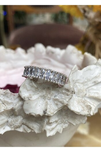 takıtarzım Baguette Stone Women's Adjustable Ring