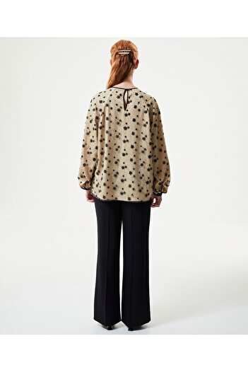 Machka Tulle Embroidered Blouse