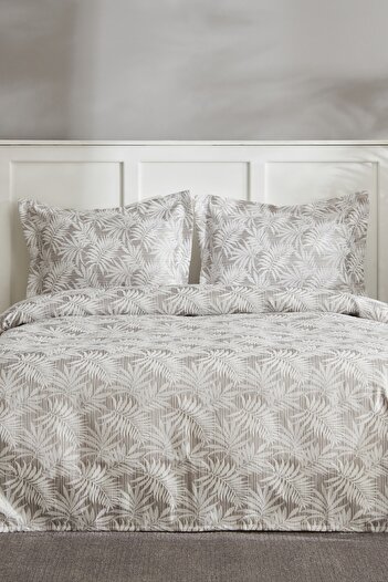 Karaca Home Gray Single Plant Bedspread