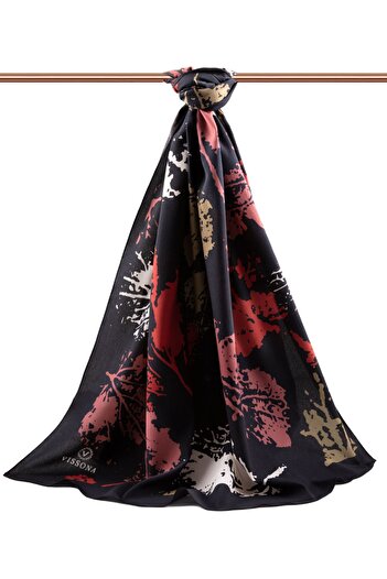 Vissona Women's Luxury Medina Silk Shawl Dusty Rose-1