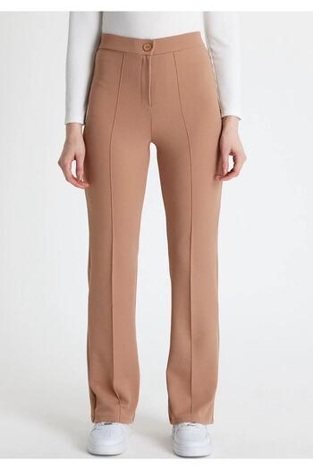 VOLT CLOTHİNG Women's Lycra Wide Leg Trousers