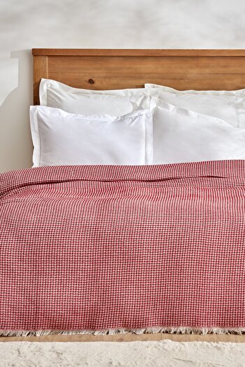 Karaca Home Flow Double Waffle Pike 200x230 Cm Red