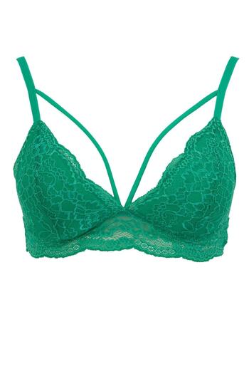 DeFacto Fall In Love Triangle Bralette με δαντέλα με επένδυση